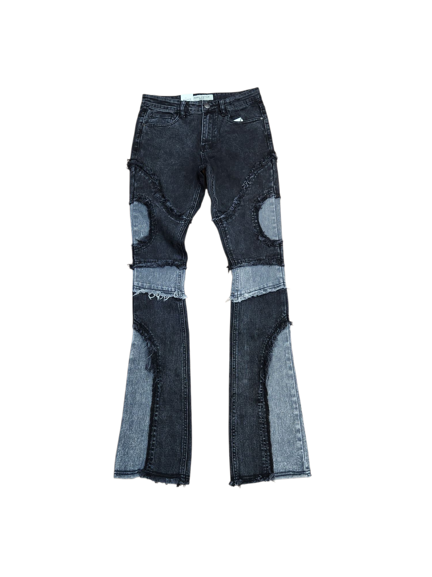 Reelistik NYC Jala Stacked Jeans Black/Grey | Caps of Raleigh